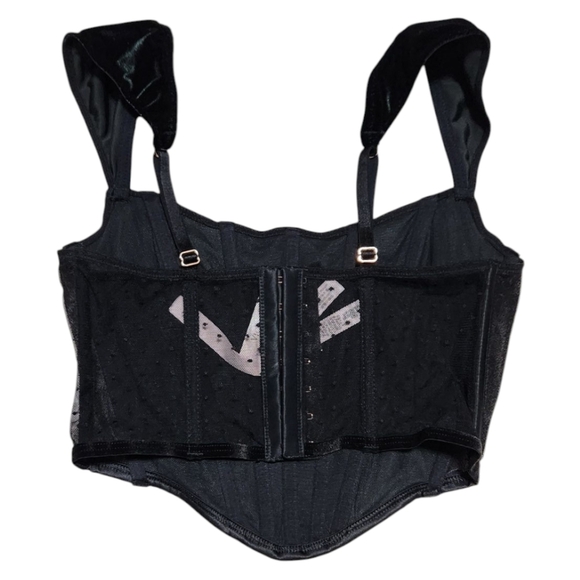 Victorias secret Dark Green velvet corset top - Picture 6 of 7